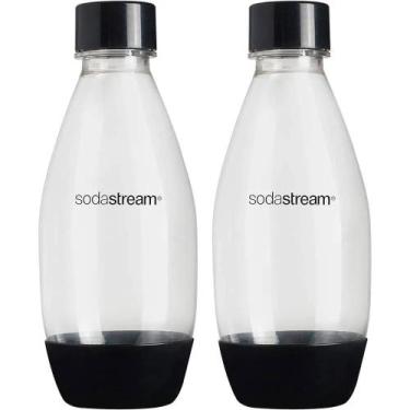 Imagem de Kit 2 Garrafas Plásticas 500ml Pretas Sodastream