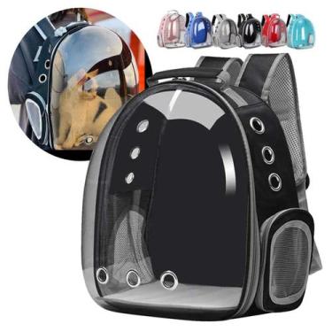 Imagem de Mochila De Transporte Pet Visão 360 Panoramica Gato Cão Dog - EDF, Pre