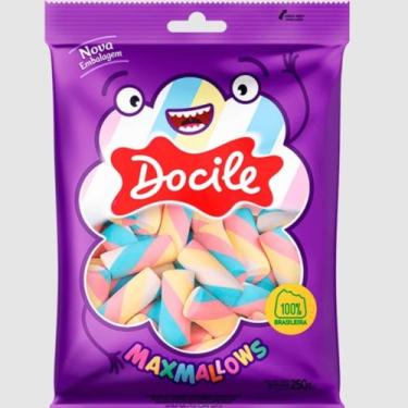 Imagem de Marshmallow Recheado Twist Colorido - 220g - Docile