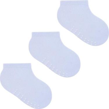 Imagem de Kit 3 Pares Cano Alto Antiderrapantes 16 a 20 - PIMPOLHO