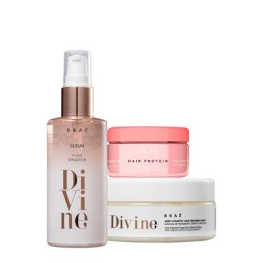 Imagem de Kit Braé Hair Proteín Divine Plume e Máscara Capilar (3 produtos)