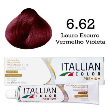 Imagem de Coloração 6.62 Louro Escuro Vermelho Violeta  Itallian Color