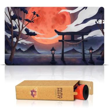 Imagem de Paramint Blood Moon Torii Gate (Stitched) - MTG Playmat - Compatible with Magic The Gathering Playmat - Play MTG, YuGiOh, TCG - Original Play Mat Art Designs & Accessories