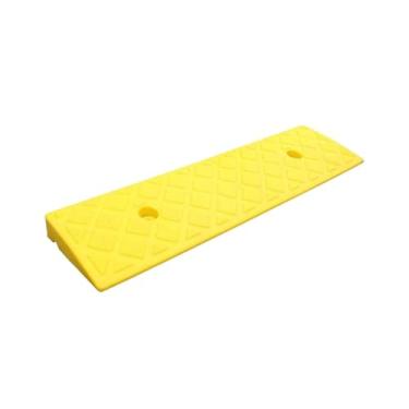 Imagem de FLCPJGV Rampa de acesso para veículos, almofada triangular, antiderrapante para caminhões e motos, H 3cm Amarelo