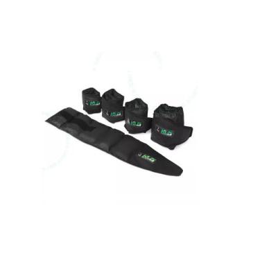 Imagem de Kit Par Caneleira Tornozeleira KL Master Fitness 1 a 5 kg, Preto