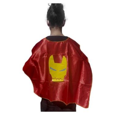 Imagem de Capa Super Herói Homem Ferro Infantil Cetim - Extra Festas