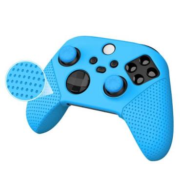 Imagem de Capa Case Silicone Protetor Para Controle Xbox One Xbox Series + 2 Gri