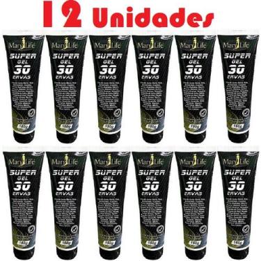 Imagem de Kit com 12 Super Gel 30 Ervas 150g Efeito Gelo Quente - Mary Life