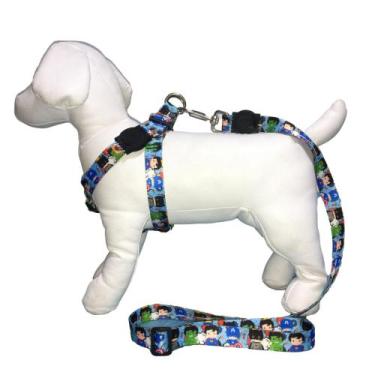 Imagem de Coleira peitoral para cachorro com guia modelo americano - Facepet, HE