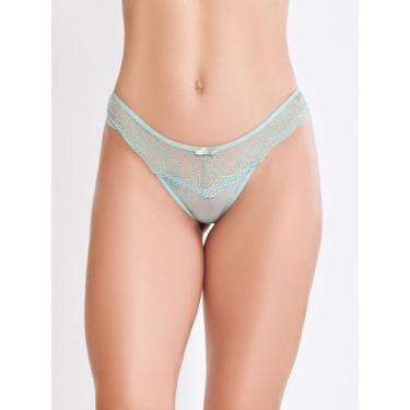 Imagem de Calcinha tanga fio sexy de renda tule transparente sensual - ALTIÉ, Te