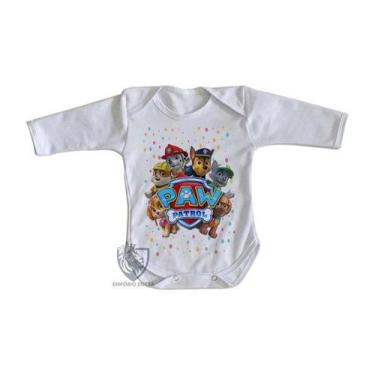 Imagem de body nenê criança roupa bebê manga longa  Patrulha Canina equipe - Emp