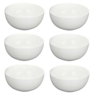 Imagem de 6 Tigelas Cumbuca Opaline Branca 650ml Sopas E Caldos - Best Kaza