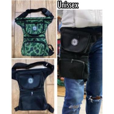 Imagem de Pochete de Perna Bag Cartucheira com 5 Compartimentos - On.shop, Preto