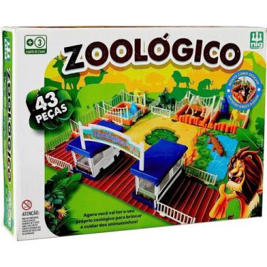 Imagem de Zoológico 43 Peças 0234 - NIG Brinquedos.