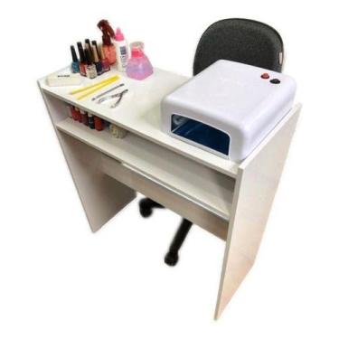 Imagem de Aparador Mesa De Estudos Suporte De Quarto Sala Estética - Decore com 