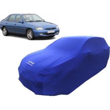 Imagem de Capa De Tecido Para Carro Ford Escort Europeu Hatch - Mz, Azul