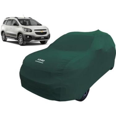 Imagem de Capa Automotiva Para Chevrolet Spin Tecido Helanca Lycra - Mz, Verde
