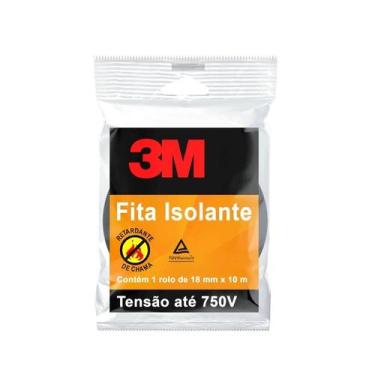 Imagem de Kit 10 Un. Fita Isolante 3m 18mm X 10 Metros 750v Original