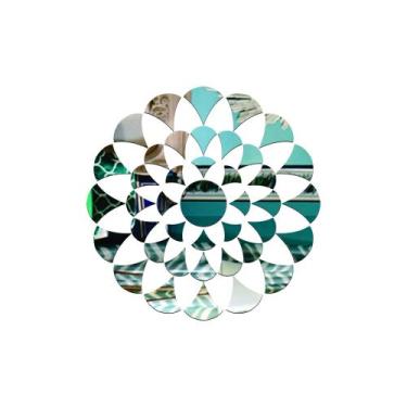 Imagem de Aplique De Espelho Decorativo Mandala 65x65cm 41 Pçs 38132 - CREATUS, 