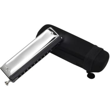 Imagem de Para Iniciantes harmônica Gaita Cromática De 12 Furos, Capa De Palheta De Latão De 48 Tons E Aço