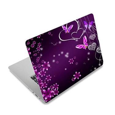 Imagem de ArtSo Adesivo para laptop, 30.5 cm 33.0 cm 33.8 cm 35.6 cm 38.1 cm 39.1 cm 39.6 cm 39.6 cm Laptop Universal PC Notebook Vinil Reutilizável Skin Sticker Cover Art Case Protetor Personalizado, Borboleta