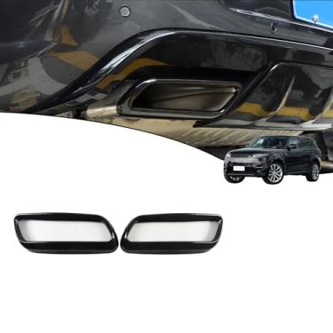 Imagem de JONKOKO Acessórios Externos de Aço Inoxidável Silenciador de Escapamento Tampa de Acabamento Do Tubo de Escape para Land Rover Range Rover Sport L461 2023-2024 Cilindro Traseiro Do Carro Tampa Do Tubo