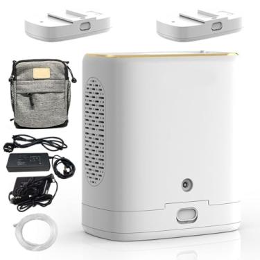 Imagem de PortáTil De MáQuina De Ox, Concentrador PortáTil, Mini Gerador, Equipamento DoméStico Ox,93% ± 3% Uso En Carro E Viagens,Com Bateria 5000/10000mah