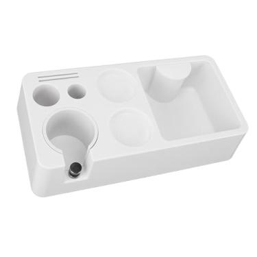 Imagem de Outras Ferramentas de café Acessórios Multifuncional Filtro de café Tamper Holder Space Saving Coffee Organizer Box Tamper Holder Estação Knock Box para Casa Cozinha Bancada café