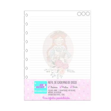 Imagem de Refil Para Caderno 10 Furos Sistema Inteligente Importado Edição Limitada - Pautado - Decorado (PetLove - 10 Furos)