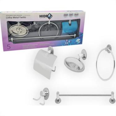 Imagem de Kit Aces.P/Wc Hidrolar Inox 5Pc