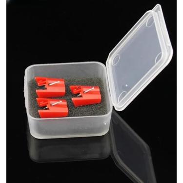 Imagem de Agulha de reposição para toca-discos Stylus 3 peças para ION LCT04RS, para ION TTUSB, TTUSB10, CR24003A, CR2402C, CR245, CR246, CR249, CR6001A, CR6004A, CR6249A ST09D NP4 iCT04RS iTTUSB iCTUSB 04