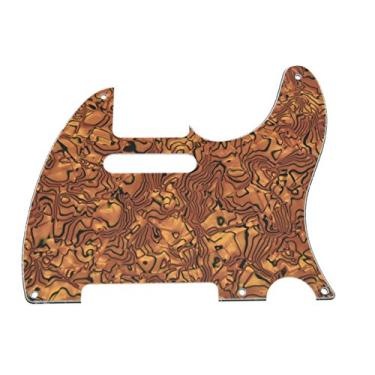 Imagem de KAISH American Vintage 5 Buracos Tele Pickguard TL Guitar Pick Guard Scratch Plate para Tele/Telecaster Tiger Stripe