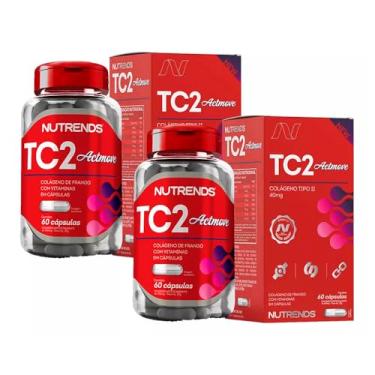 Imagem de Kit 2x Colágeno Tipo 2 Uc2 40mg Com Vitamina C 60 Cáps Sem Sabor - Actmove Nutrends