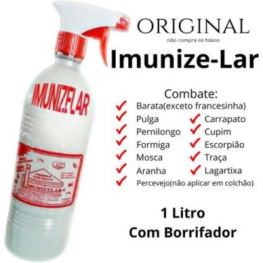 Imagem de Poderoso Dedetizador Imunizelar 1 Litro Com Borrifador