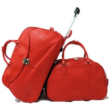 Imagem de Kit De Mala Para Viagem Com Rodinhas E Bolsa De Mão