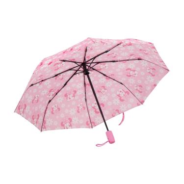 Imagem de Concept One Guarda-chuva infantil Disney Minnie Mouse, dobrável automático, compacto, leve, embalável para viagens, arco de 99 cm, rosa, rosa