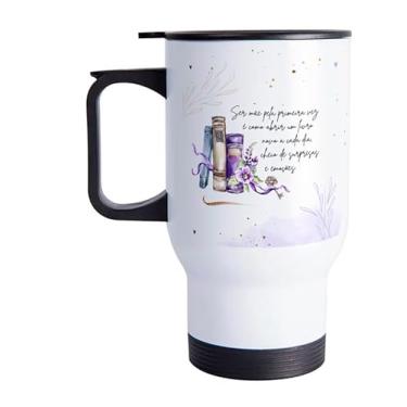 Imagem de Copo Térmico Mãe De Primeira Viagem Roxo 475ml Inox