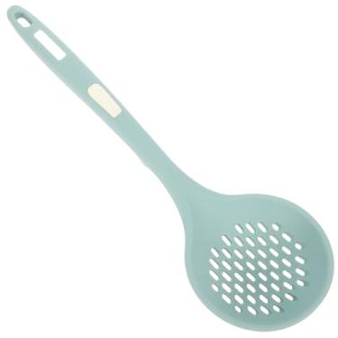 Imagem de Kichvoe Escumadeira Escumadeira Colher de silicone antiaderente para cozinhar concha de silicone com alça para filtro de massa vegetal
