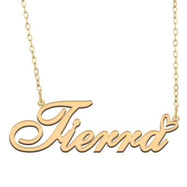 Imagem de A168A Colar de nome personalizado personalizado personalizado colar de nome banhado para mãe filha amizade feminino dia dos namorados aniversário de Natal ano novo, Metal, Sem pedras preciosas