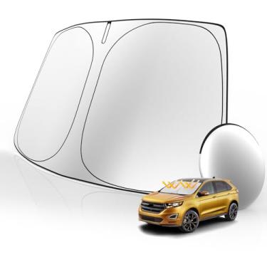 Imagem de Tombyda Para-brisas para Ford Edge 2007-2014 Acessórios Janela Frontal Protetor solar personalizado Design de camada dupla