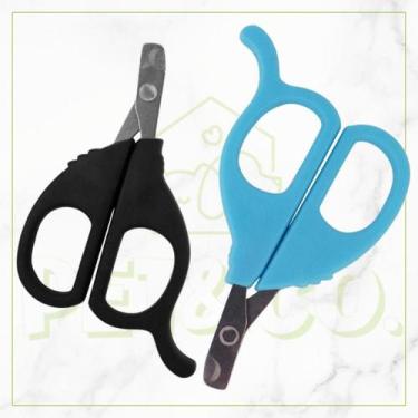 Imagem de Cortador de Unha Alicate Tesoura Inox para Cachorro Gato e Roedores - 