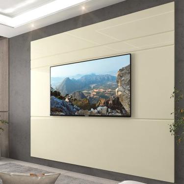 Imagem de Painel 217cm para Tv até 85 Polegadas 100% Mdf Luminare Off White
