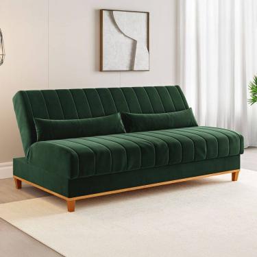 Imagem de Sofá Cama 3 Lugares Reclinável Tequila Oliva - Viero Móveis