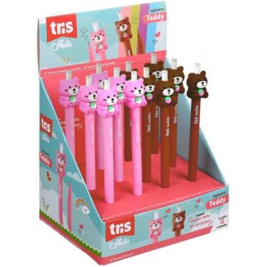 Imagem de Lapiseira 0.7MM TRIS TEDDY Retrátil com Topper de Ursinho 2 Cores Disp