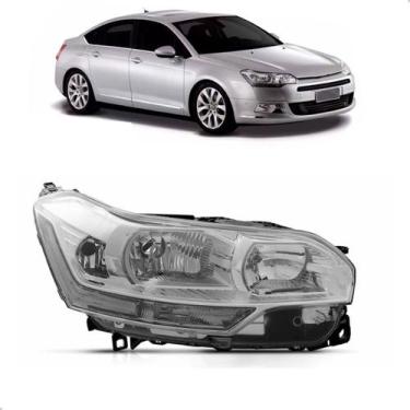 Imagem de Farol para Citroen C5 2008 A 2012 Eletrico Com Motor - TYC, Direito