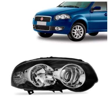 Imagem de Farol Palio 2010 2011 2012 Siena 2008 2009 2010 2011 2012 Preto Com Ar