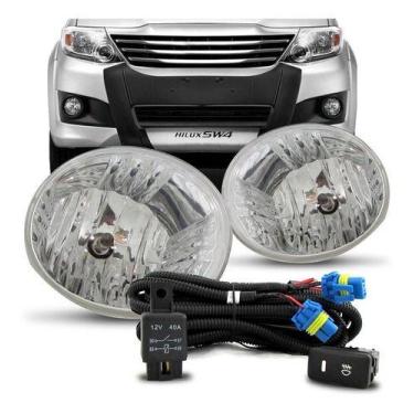 Imagem de Kit farol milha auxiliar hilux sw4 2012 2013 2014 2015 sem grade - SP 