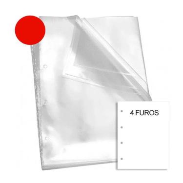 Imagem de Envelope Plástico Acp A4 4 Furos 0,12Mm 500 Unidades