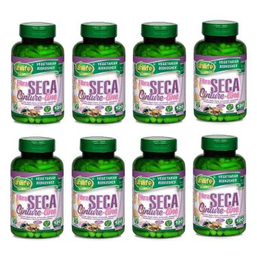 Imagem de Kit 8 Fibra Seca Cinture Line - Unilife - 120 Cápsulas