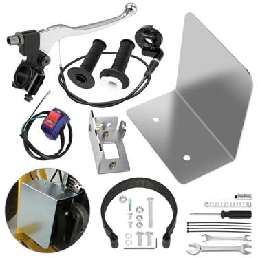 Imagem de CILOYU Kit de freio de embreagem centrífuga de 10 cm compatível com Predator 212 196cc Coleman BT200X CT200U CT200U-EX Baja Warrior Trailmaster MB200 Azusa GX200 Go Kart Parts Conjunto de acelerador